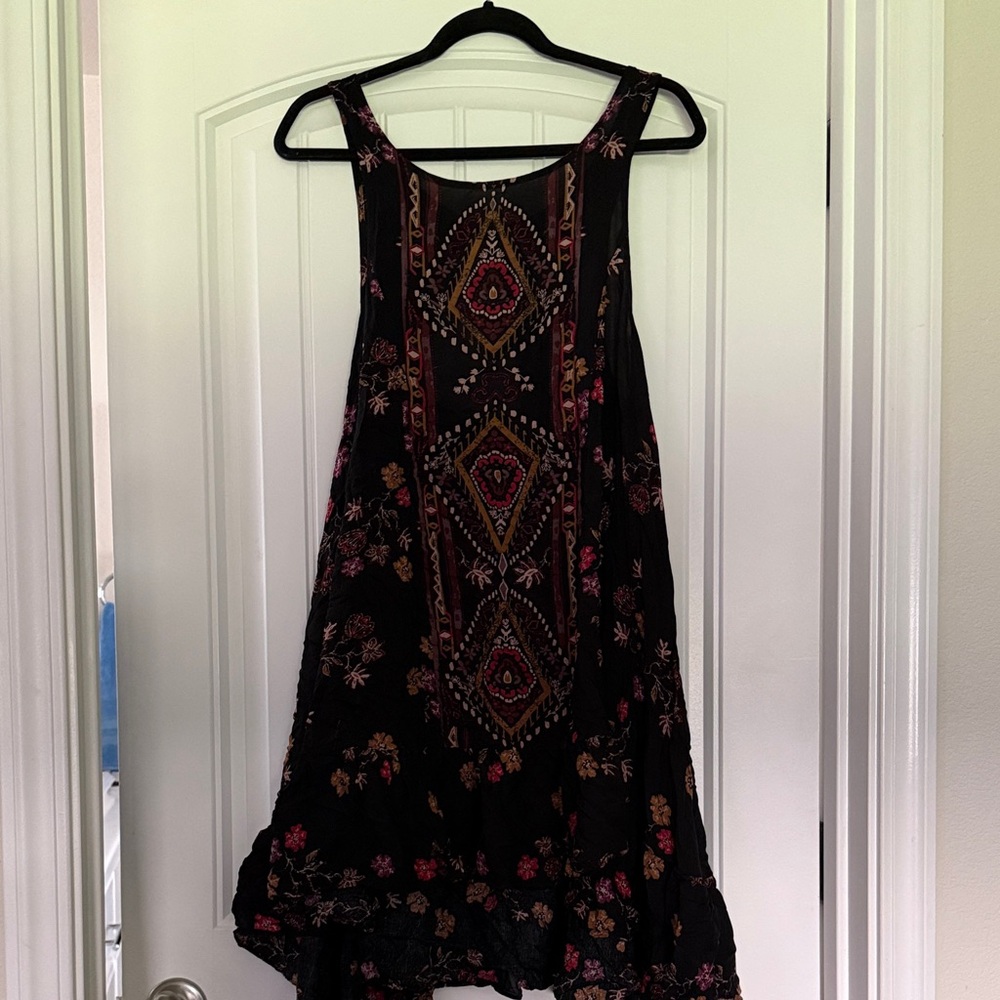 NWT Intimately Free People Black Floral Slip Dress